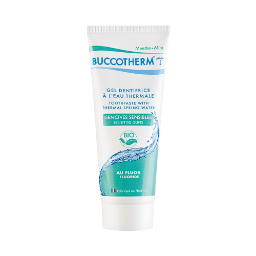 Зубная гель-паста BUCCOTHERM для чувствительных десен со фтором, 75 гр