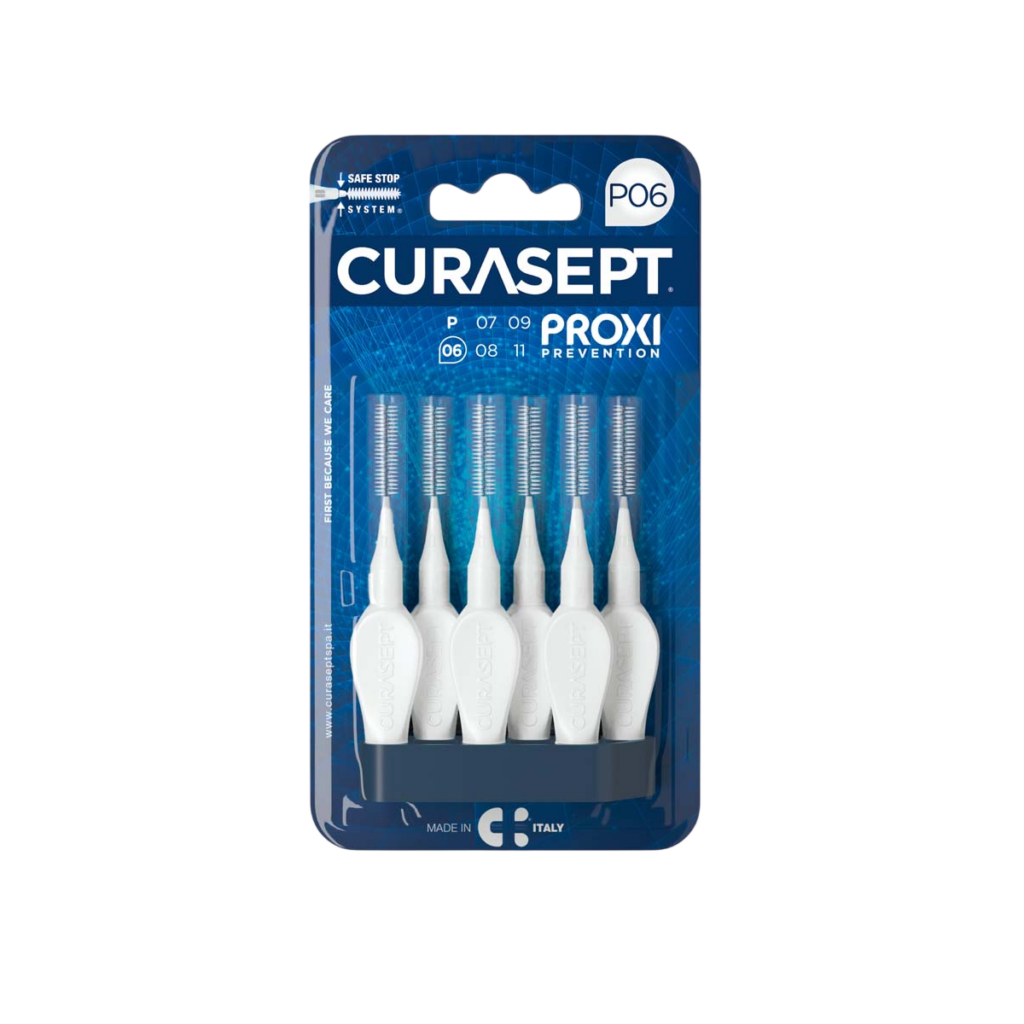 Межзубные ершики Curasept PROXI Prevention P06 белый, ISO 0, 0,6мм (6 шт)