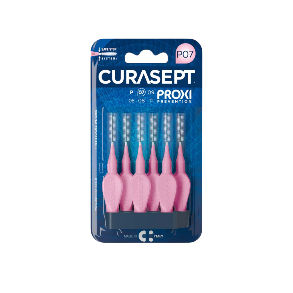 Межзубные ершики Curasept PROXI Prevention P07 розовый, ISO 1, 0,7мм (6 шт)