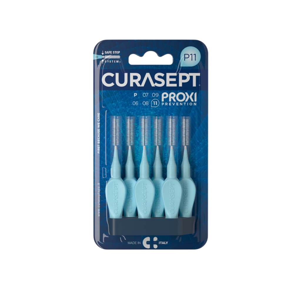 Межзубные ершики Curasept PROXI Prevention P11 голубой, ISO 3, 1,1мм (6 шт)
