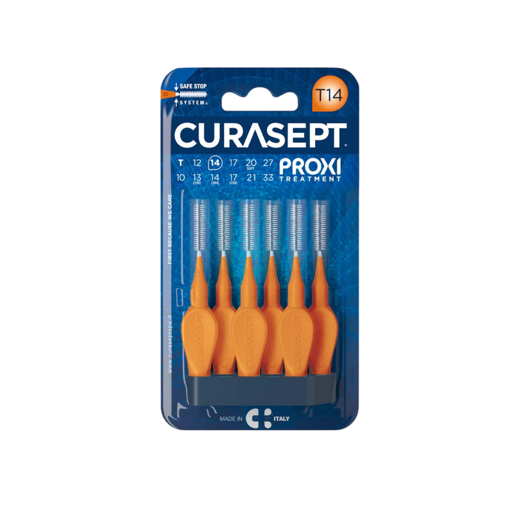 Межзубные ершики Curasept PROXI Treatment T14 оранжевый ISO 4, 1,4мм (6 шт)