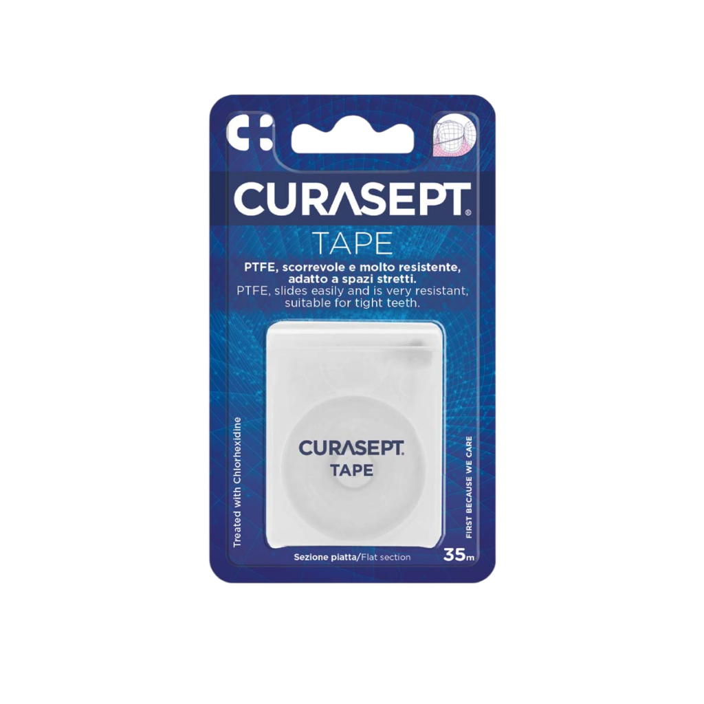 Зубная нить CURASEPT PTFE Tape плоская 35м