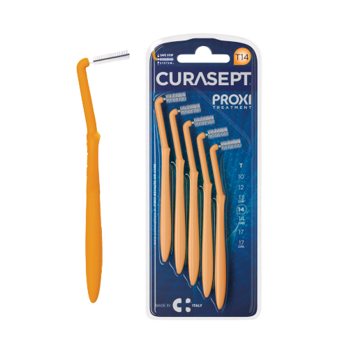 Ершики угловые Curasept PROXI Angle T14 оранжевые 5 шт