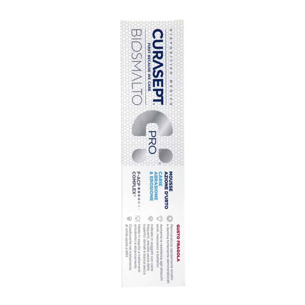 Мусс Curasept Biosmalto Caries, Erosion and Abrasion реминерализирующий со вкусом клубники, 50 мл